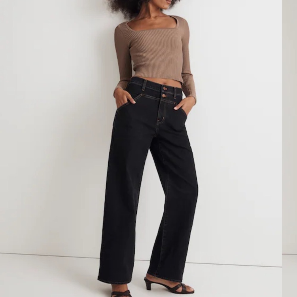 Madewell the perfect vintage High Rise Jeans in Bryers Wash: Yoke edition: 26 - Picture 3 of 6